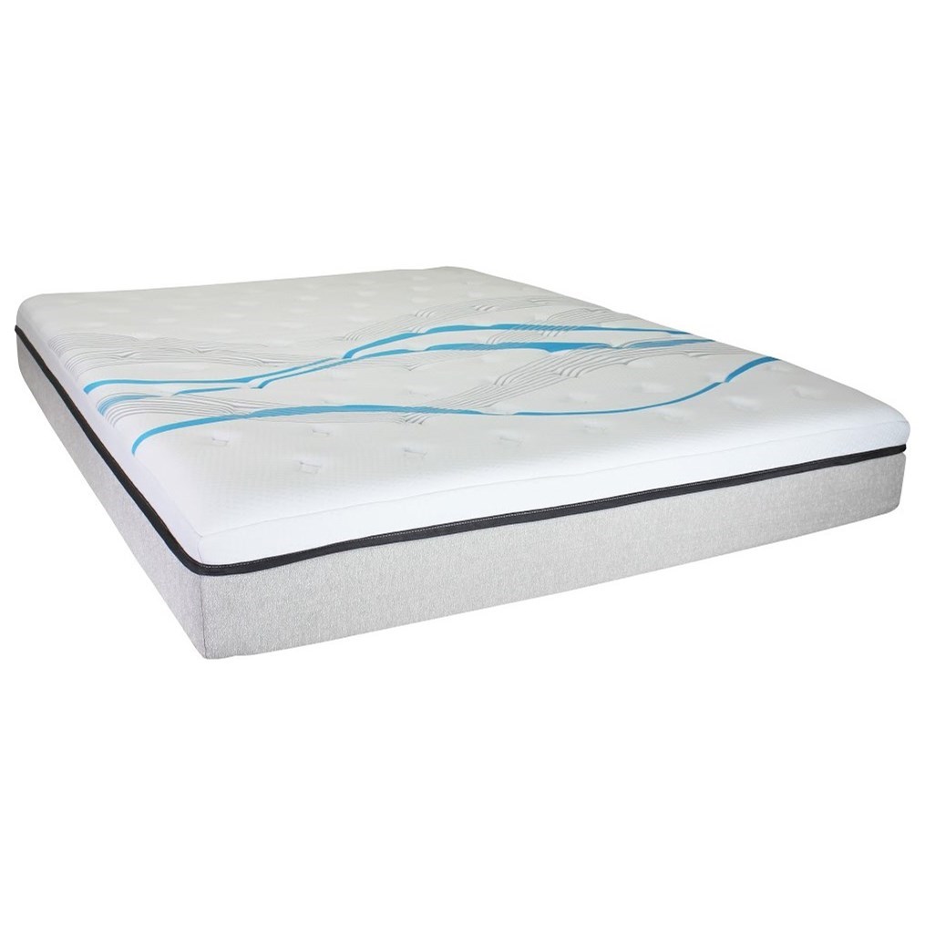 BedTech iDream PC 12 PC1250Q+QNFNGELLUX Queen 12" Hybrid Mattress and Gel Lux/PC Foundation